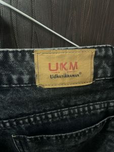 Charcoal Wide Leg Jeans