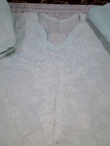 Beautiful Lakhnawi Kurta Set 💙