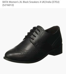 BATA Women's JIL Black Sneakers