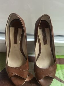 Dorothy Perkins Brown Wedges - Size 6