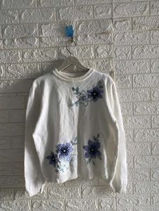 Floral Embroidered Sweater
