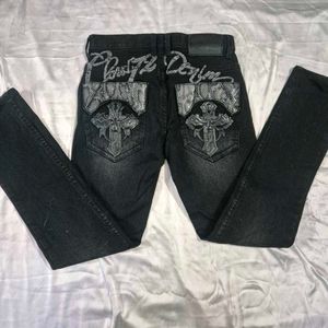 Low Waist Goth / Vintage /Y2K Denim Jeans