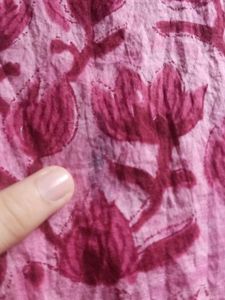 Cotton Short Kurti with Criss-Cross Back Tie