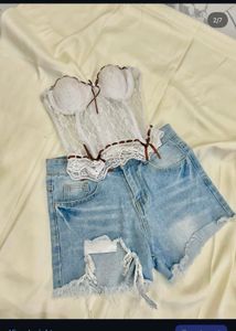 Lace Corset Bustier Top