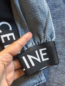 CELINE Paris Logo‑Trim Denim Overshirt / Shirt Jac