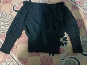 Elegant Black Off-Shoulder Top