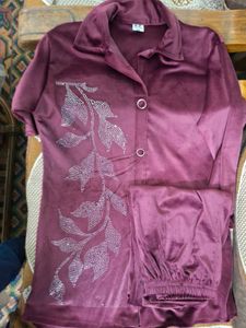 New Stylish Velvet Co ord set