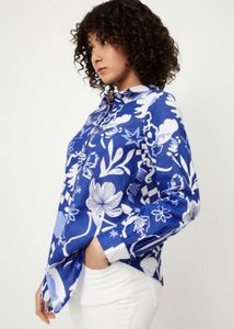 Max Printed Blue Shirt Women