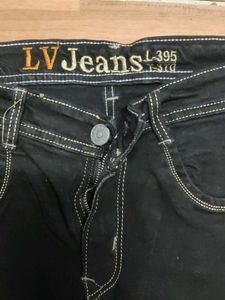 LV Jeans Black Denim Pants