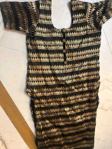 Elegant Black &amp; Gold kurti