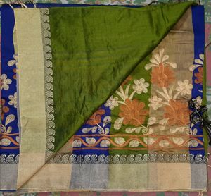 Women Stylish Blue Saree With Blouse