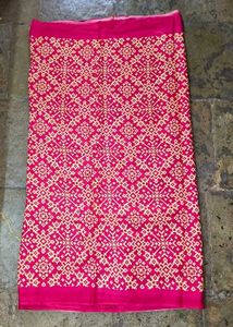 Khadi Silk Ajarakh Printed Saree