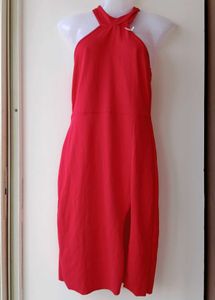 Red Halter neck dress