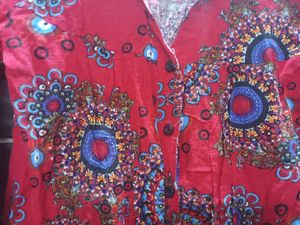 New Red Printed Flower Shirt Never Worn