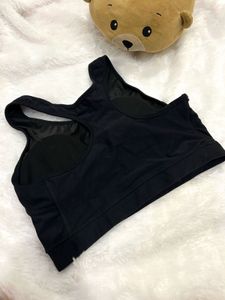 Black Sports Bra With Removable Padding- Brnd New
