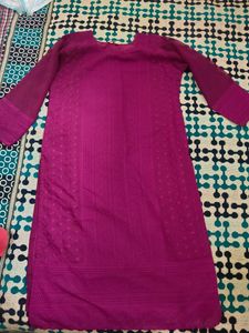 Chikinkari Straight Kurti