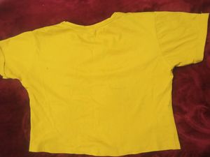 Yellow Crop Top With rich Fabric And Colour