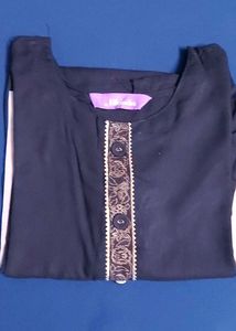 Elegant Black  Kurta With Legging