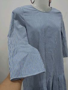 Striped Ruffle Hem Dress