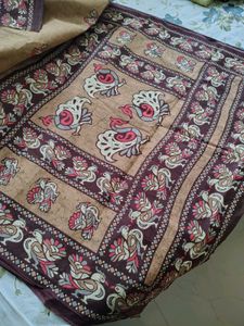 Nude Colour Cotton Saree