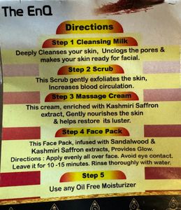EnQ Kashmiri Saffron  Facial Kit (7-8 Times)