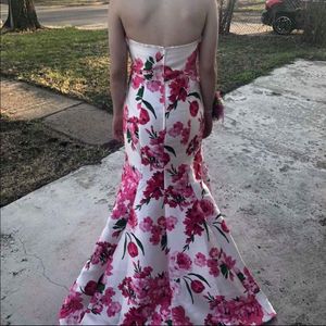 Floral Heavy Mermaid Gown