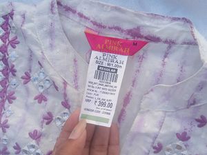 Striped Embroidered Tunic Top