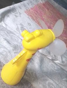 Cute Yellow Hand Fan