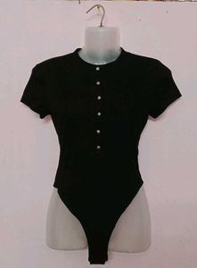 Buttoned Women's Bodysuit