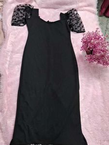 Chic Black Midi Dress