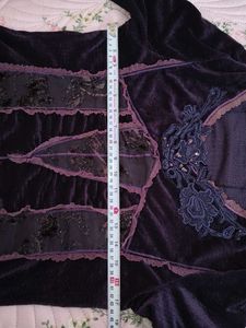 Vintage Velvet Corset style Top