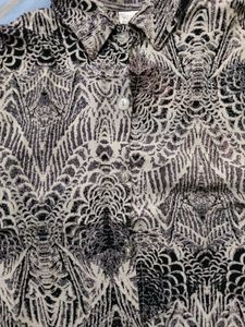 Patterned Short Sleeve Top