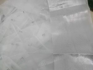 NEW GREY Organza Saree