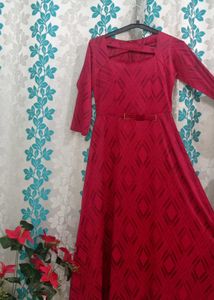 Maroon Maxi Dress