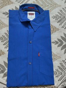 Levi's Blue Checked Shirt