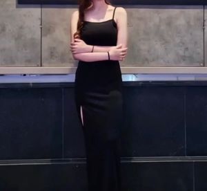 Sleek Black Maxi Dress