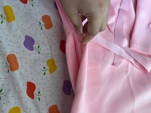 pink puffy pocketed  dress top