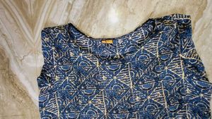 Printed Blue Dress