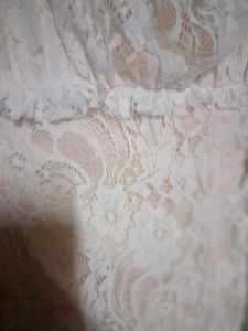 Elegant White Lace Dress