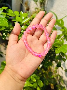 Pink Aura/Barbie Beads Bracelet.