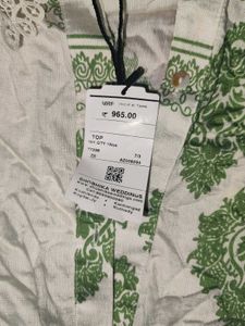 Beautiful Lace Worked Oversized Shirt