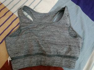 Grey Workout Bra By Clovia