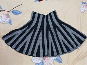 Striped Black & White Skirt