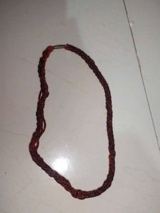 Multilayer Red Stone Necklace