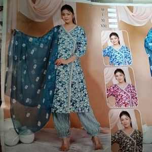 Angrakha Kurti Set For Women