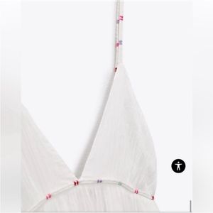 Zara Brand New Lim Edition Cotton Beads Maxi Dress