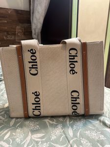 Chloe Multi Color Shopping Woody Medium Tote