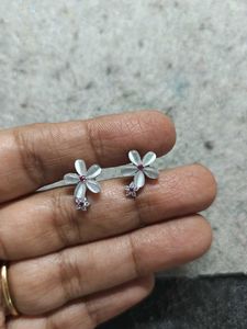 925 Silver Flower Stud Earrings