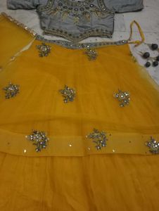 Gorgeous Yellow Lehenga Choli Set For Wedding Seas