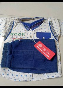 Cute Boys Shirt & Jeans Set